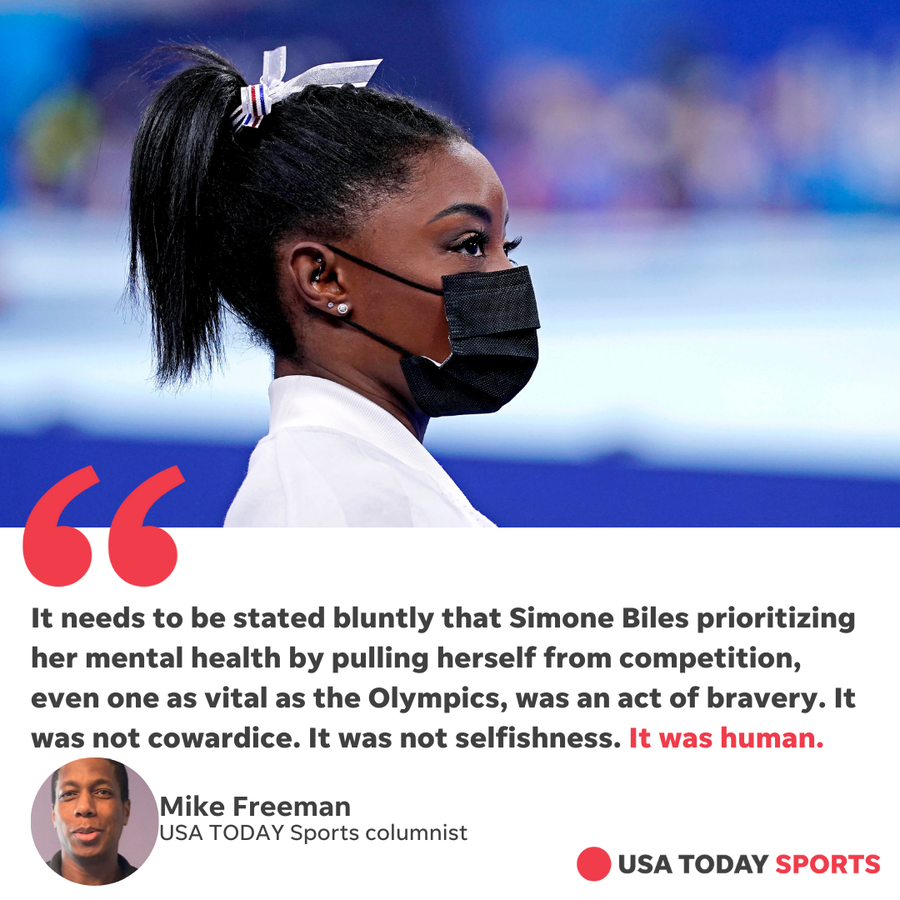 Simone Biles at the Tokyo Olympics in July 2021