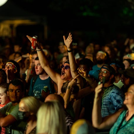 Concertgoers enjoy ACL Radio’s Blues on the Green concert series in Zilker Park on Wednesday, July 28, 2021.
