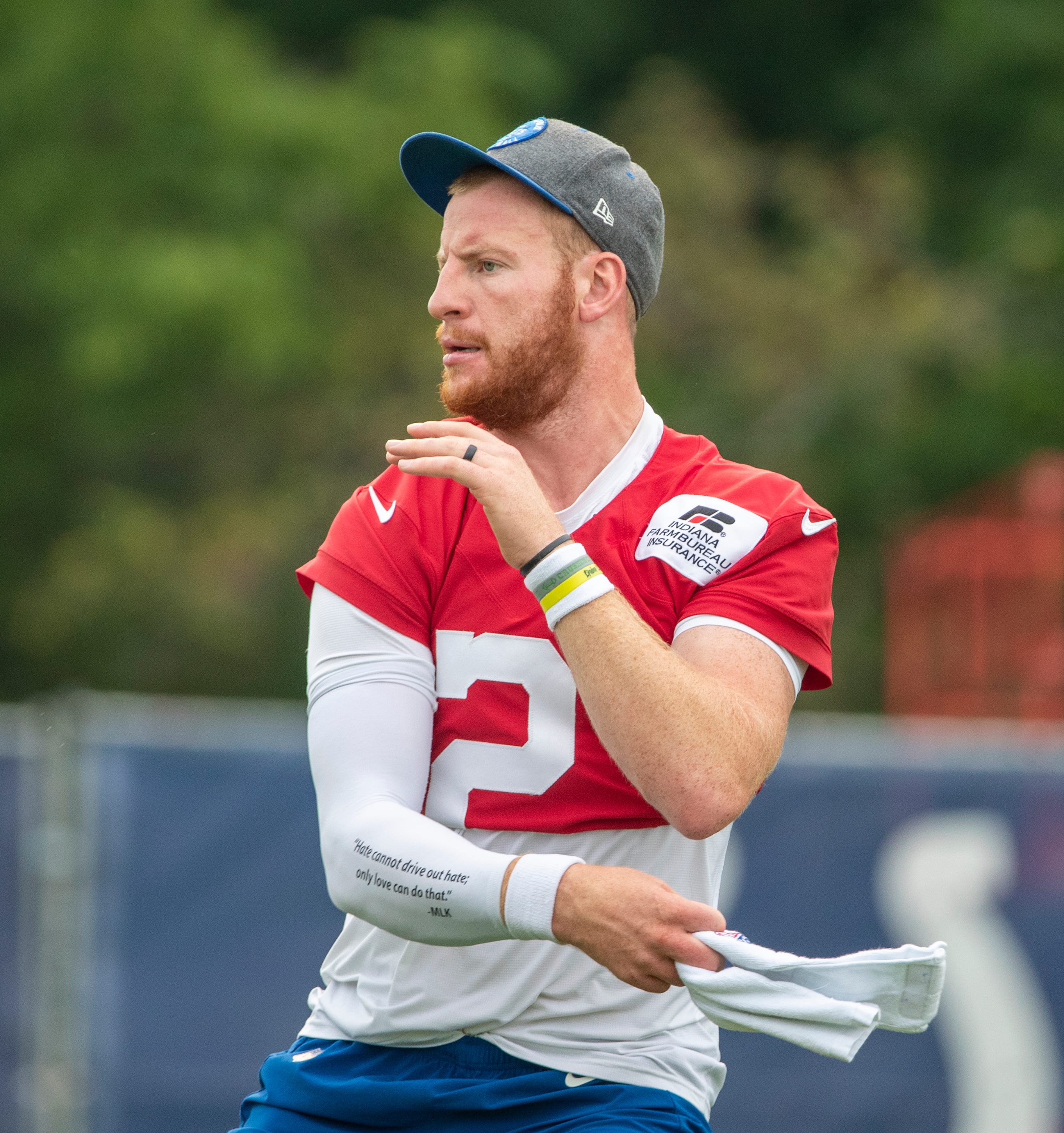 Colts evaluating extent of QB Carson Wentz's foot injury