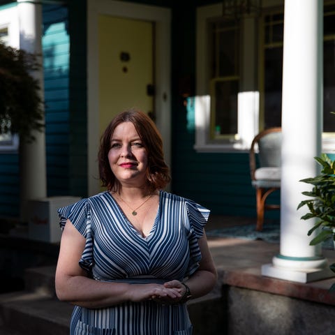 Megan Warren is pictured at her home in Portland O