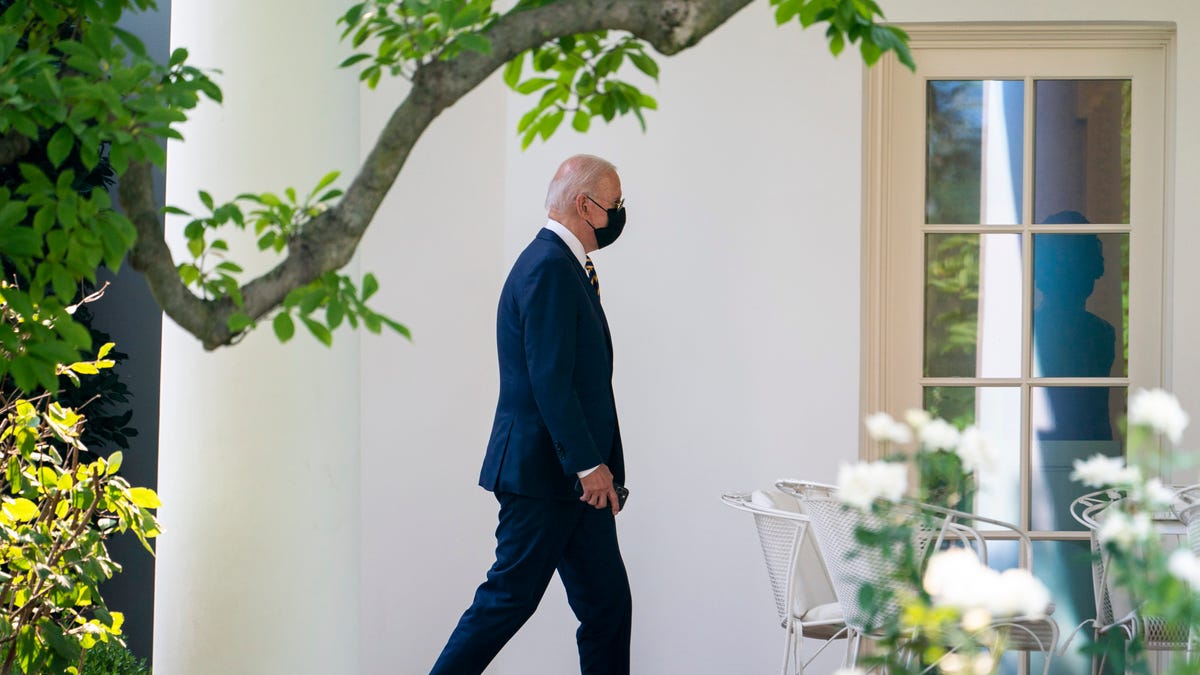 President Joe Biden arrives back at the White House in Washington, Wednesday, July 28, 2021, after traveling to Lower Macungie Township, Pa., to highlight American manufacturing.