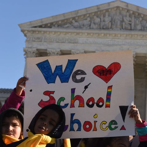A rally at the Supreme Court on Jan. 22, 2020.