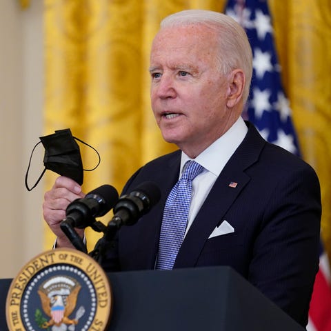 President Joe Biden urges people to get vaccinated