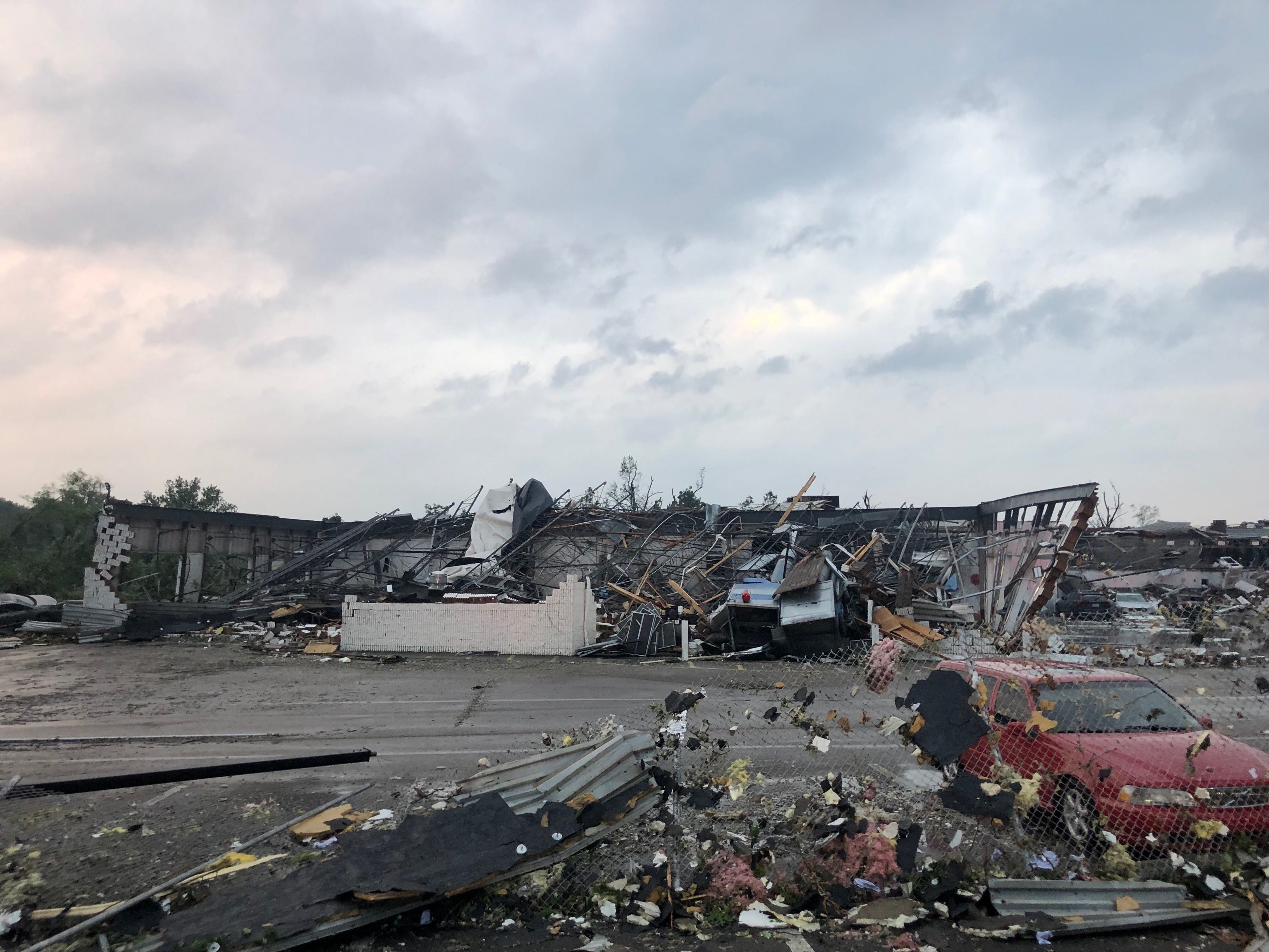 Faulkner Buick GMC Trevose collapses during possible tornado