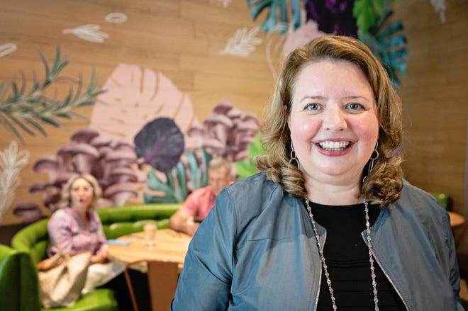 A visit from the top boss: True Food Kitchen CEO Christine Barone traveled to West Palm Beach for the restaurant's opening week.