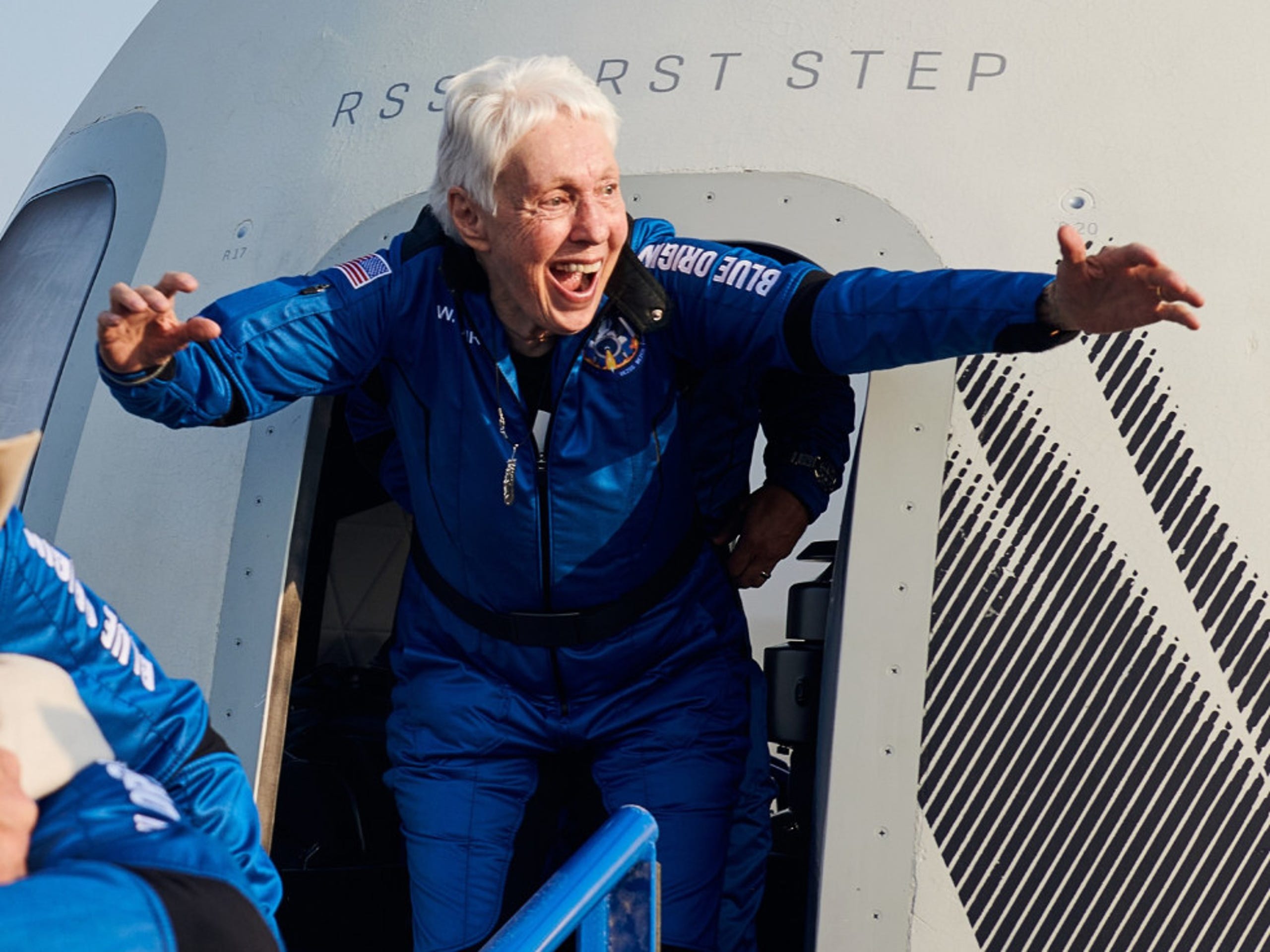 The 82-year-old Wally Funk became the oldest person to go to space on July 20.