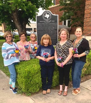 Members of Brownwood's Welcome W. Chandler chapter are pictured. From left are Nancy Lowry, Dixie Bible, Marianna Graves, Karen Fair, Rosemary Cox and Julie Welker.