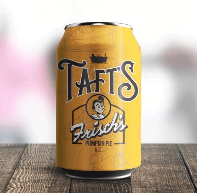 Frisch’s Pumpkin Pie Ale from Taft’s Brewing Company is coming back this fall.