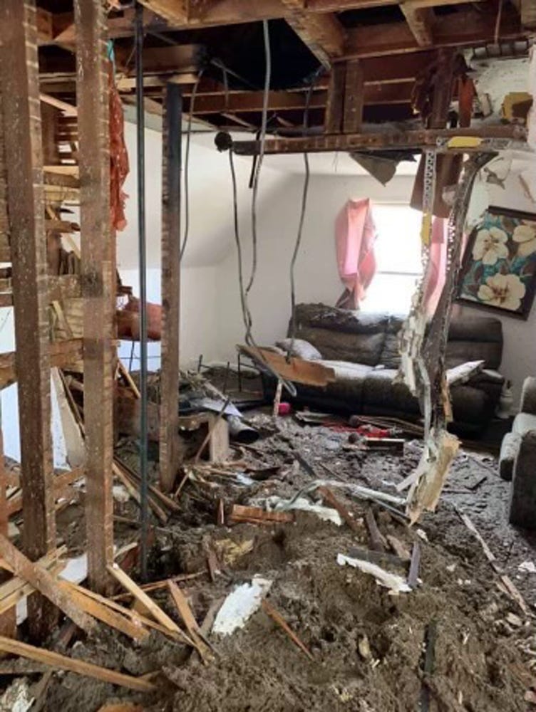 An April 2021 fire that investigators suspect was caused by faulty electrical wiring destroyed many of the belongings of renter Leilani Zollicoffer who lived in the unit with her boyfriend, Ricky Carter, and her two young daughters. The duplex is near West North Avenue and North 15th Street.