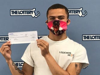Damon Greene of New Bedford has won a $1 million prize in the Massachusetts State Lottery’s “High Voltage Cash” instant ticket game.