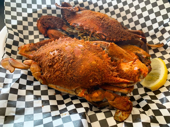 Maryland blue crabs at Chesapeake Bay Bistro were seasoned with Old Bay.