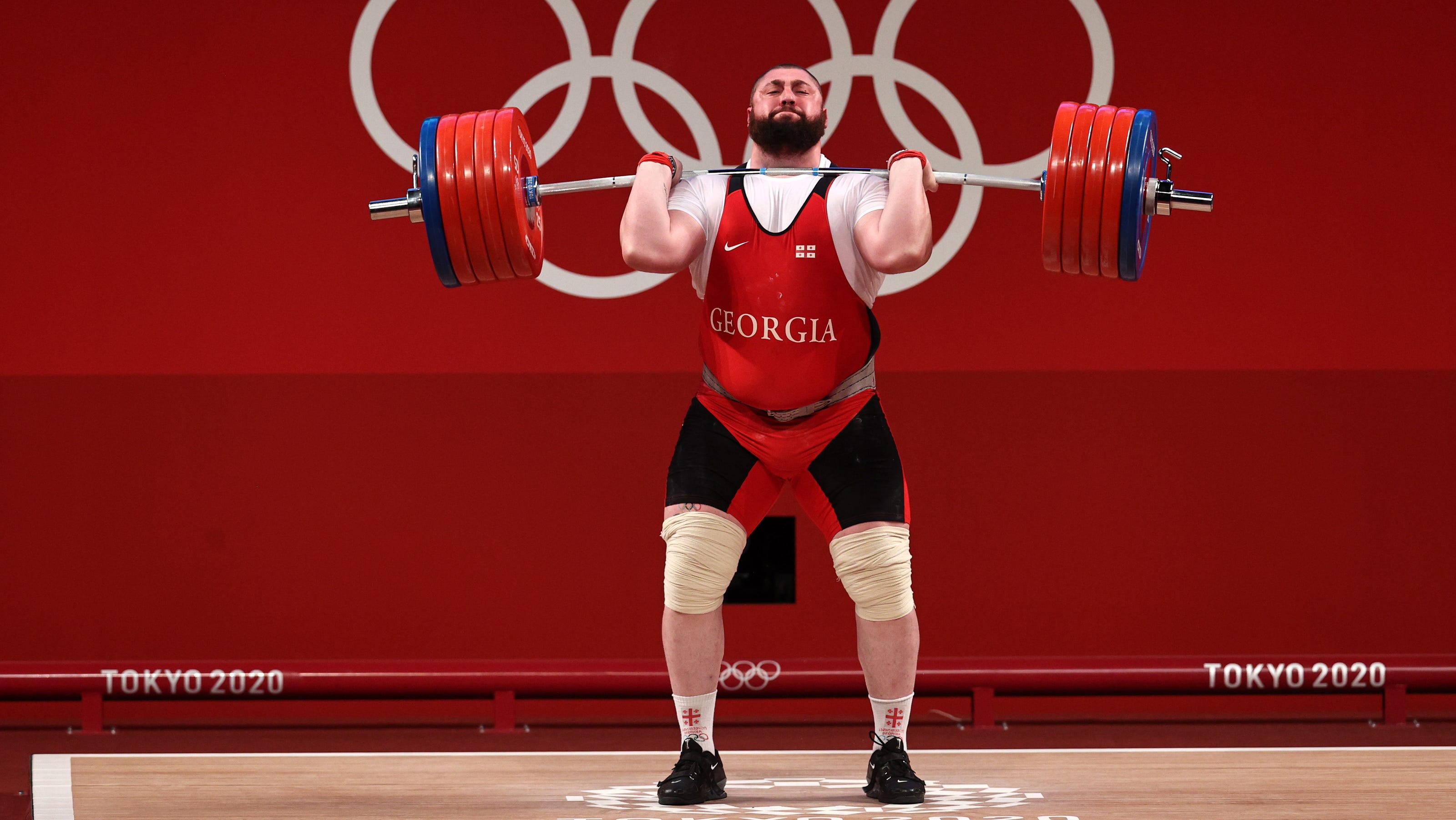 Olympic weightlifter Lasha Talakhadze breaks three world records