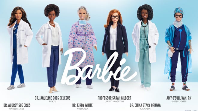 Barbie debuts dolls honoring 6 women who are 'heroes of the pandemic'