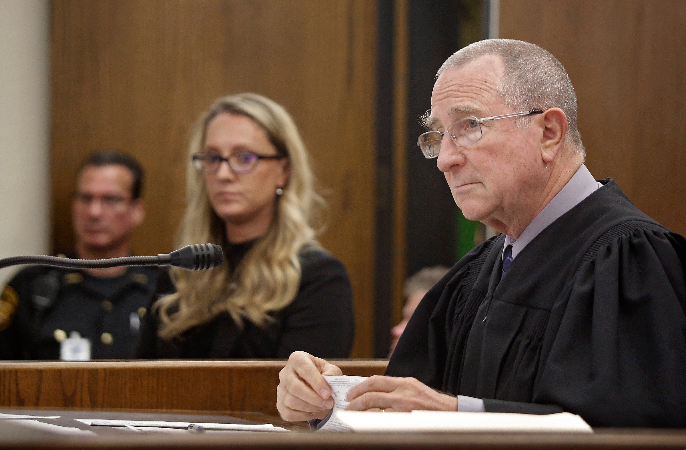 Franklin County Municipal Judge Ted Barrows, shown here in a 2017 court case, announced Thursday that based on a recent appeals-court decision, the court is not bound by the latest Centers for Disease Control and Prevention eviction moratorium, and that evictions would proceed as usual.
