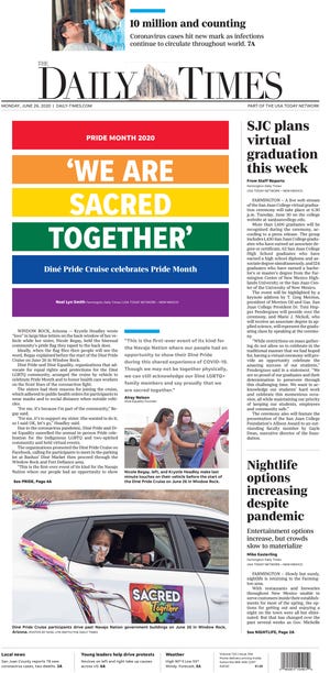 This front page by Gannett designer Jaime Eden won Second Place for Best Front Page Design in the National Newspaper Association Foundation's 2021 Better Newspapers Contest.