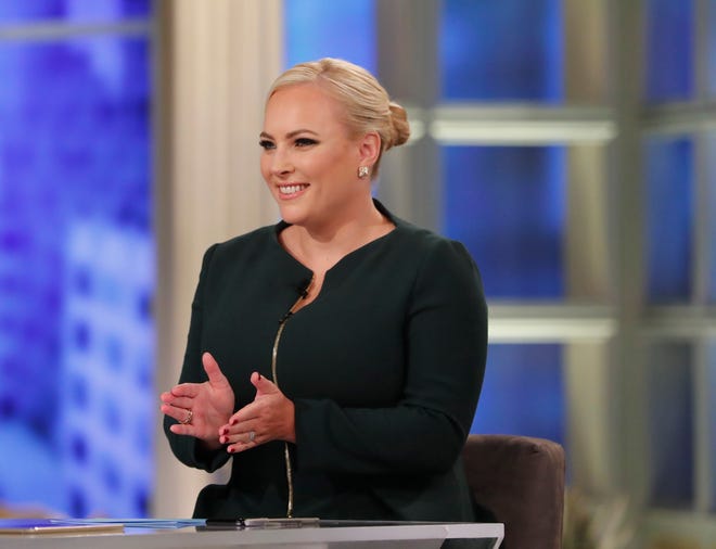 Meghan McCain on 'The View' in 2018. She is leaving the show on Aug. 6.