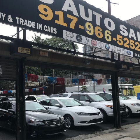 Cars for sale at a dealership in New York City on 