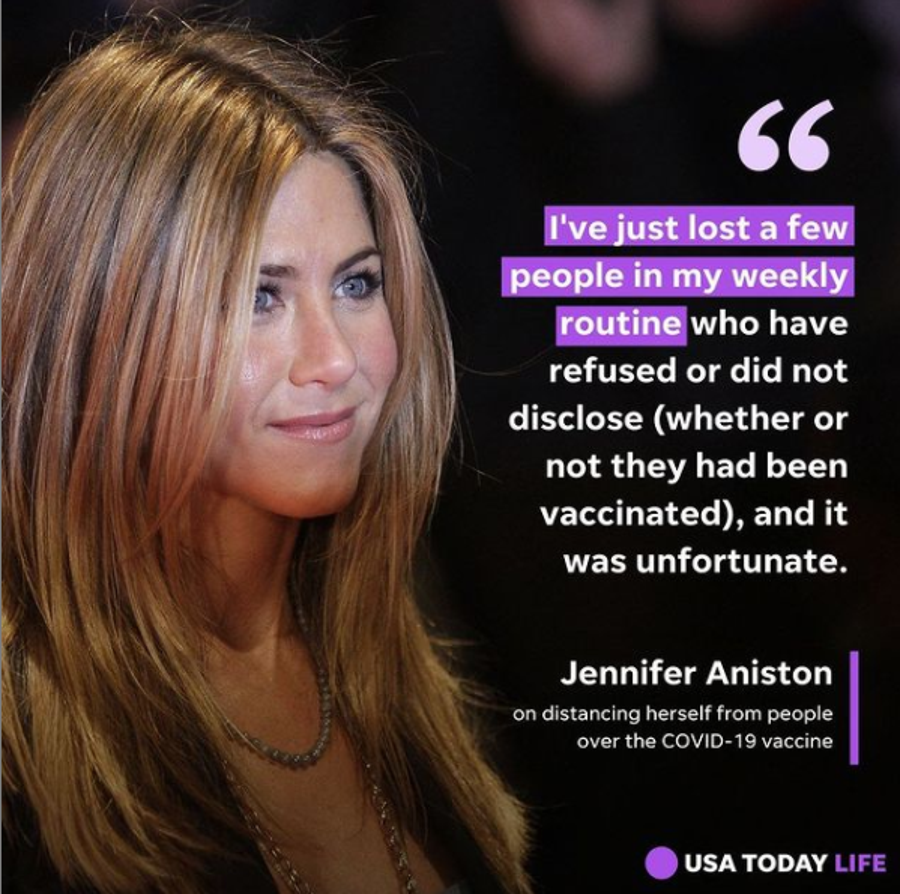 Jennifer Aniston, star of "Friends" and "The Morning Show"