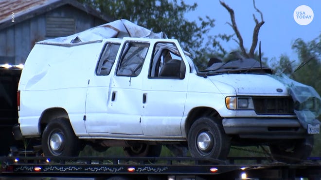 At least 10 people are dead after a van carrying nearly 30 migrants crashed into a utility pole in South Texas.
