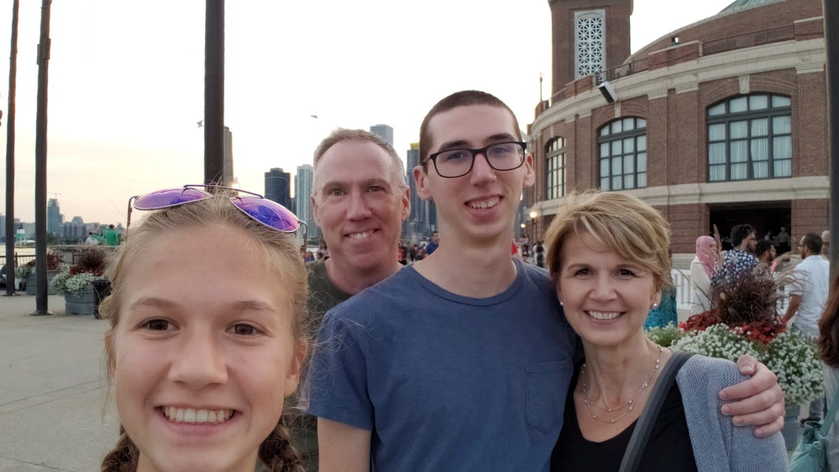 Alex Kearns (center in glasses) killed himself thinking he had suffered huge financial losses on the Robinhood website. His family filed a wrongful death suit against the company, which was settled. Also pictured are Alex's sister Sydney (front), father Dan and mom Dorothy.