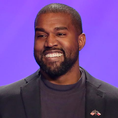 In this Nov. 17, 2019, file photo, Kanye West appe