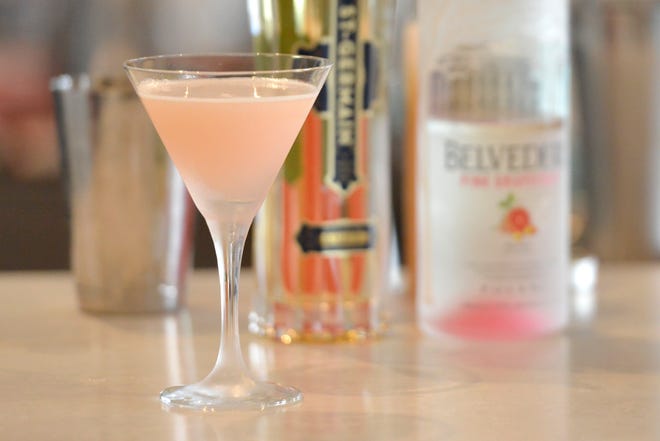 The Frozen Sound martini is one of the several cocktails available at the Pelham House Resort in Dennis. Merrily Cassidy/Cape Cod Times