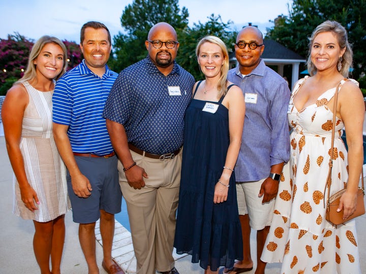 Charity Circle Summer Supper 2021: Casey and John Roberts with Reggie Harris, Caitlin Roberts, Kirt Wade and Michael Linn White