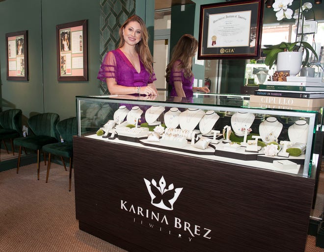 Karina Brez, Miss Florida USA 2012, opened a jewelry store featuring her designs inspired by her love of horses. The store is off Worth Avenue.