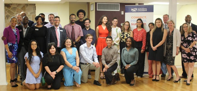 The Sarasota Chamber of Commerce’s Opportunities for All program recognized 21 aspiring future leaders on Aug. 3. Students participated in paid internships with various businesses around Sarasota County as part of the inaugural cohort.