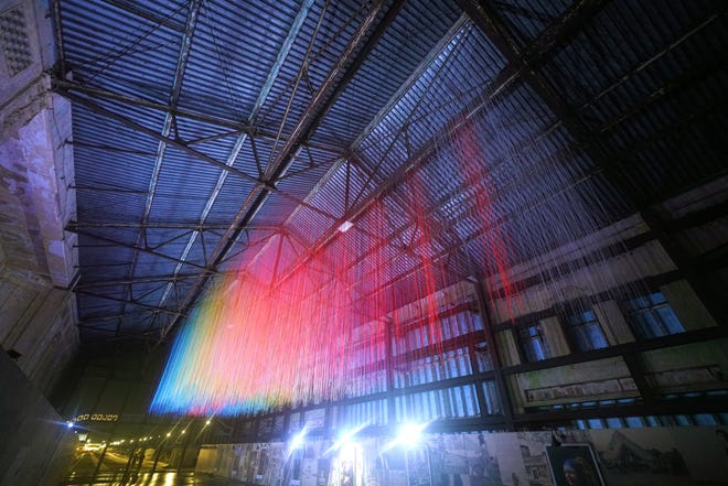 "Aaron" by Eric Rieger, also known as HoTTea, is currently on display in the Casino building on the Asbury Park Boardwalk.