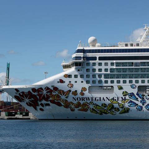 The Norwegian Gem, a cruise ship owned by Norwegia
