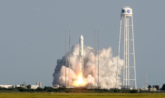 The Antares Rocket successfully launched on Tuesday, Aug. 10 from the Wallops Flight Facility in Virginia as part of the resupply mission to the International Space Station.