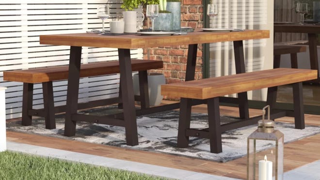 You can get major discounts on patio furniture at Wayfair right now.