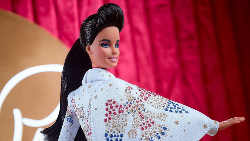 zuur opmerking Wat mensen betreft New Elvis Presley Barbie doll celebrates the King's iconic look