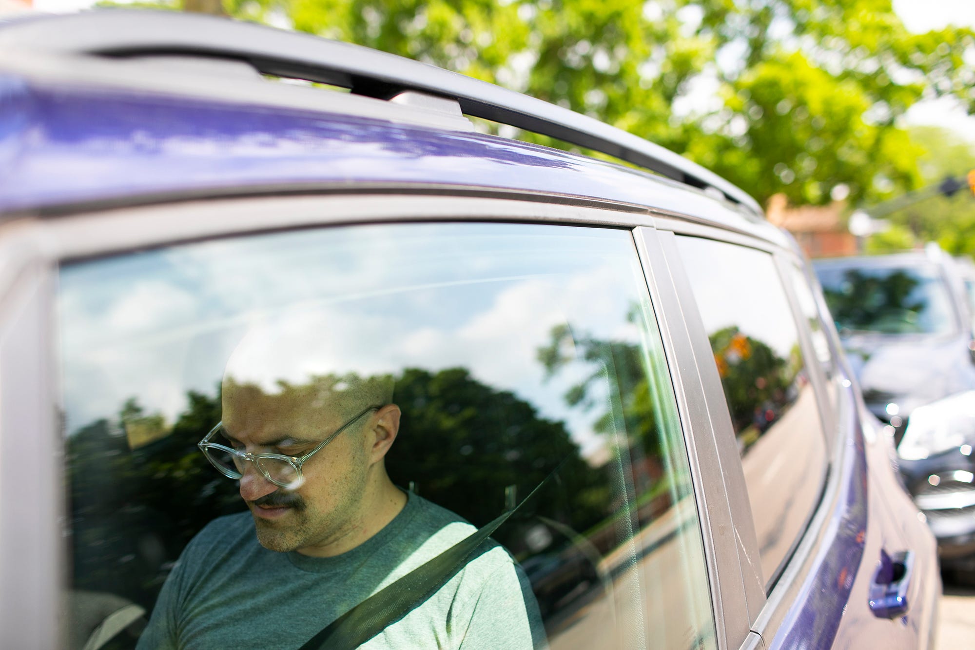 Chris Graham takes a moment June 21 after an Eye Movement Desensitization and Reprocessing (EMDR) psychotherapy session. Such sessions have helped him remember being raped by a priest at age 14 and recover from the resulting trauma and PTSD.