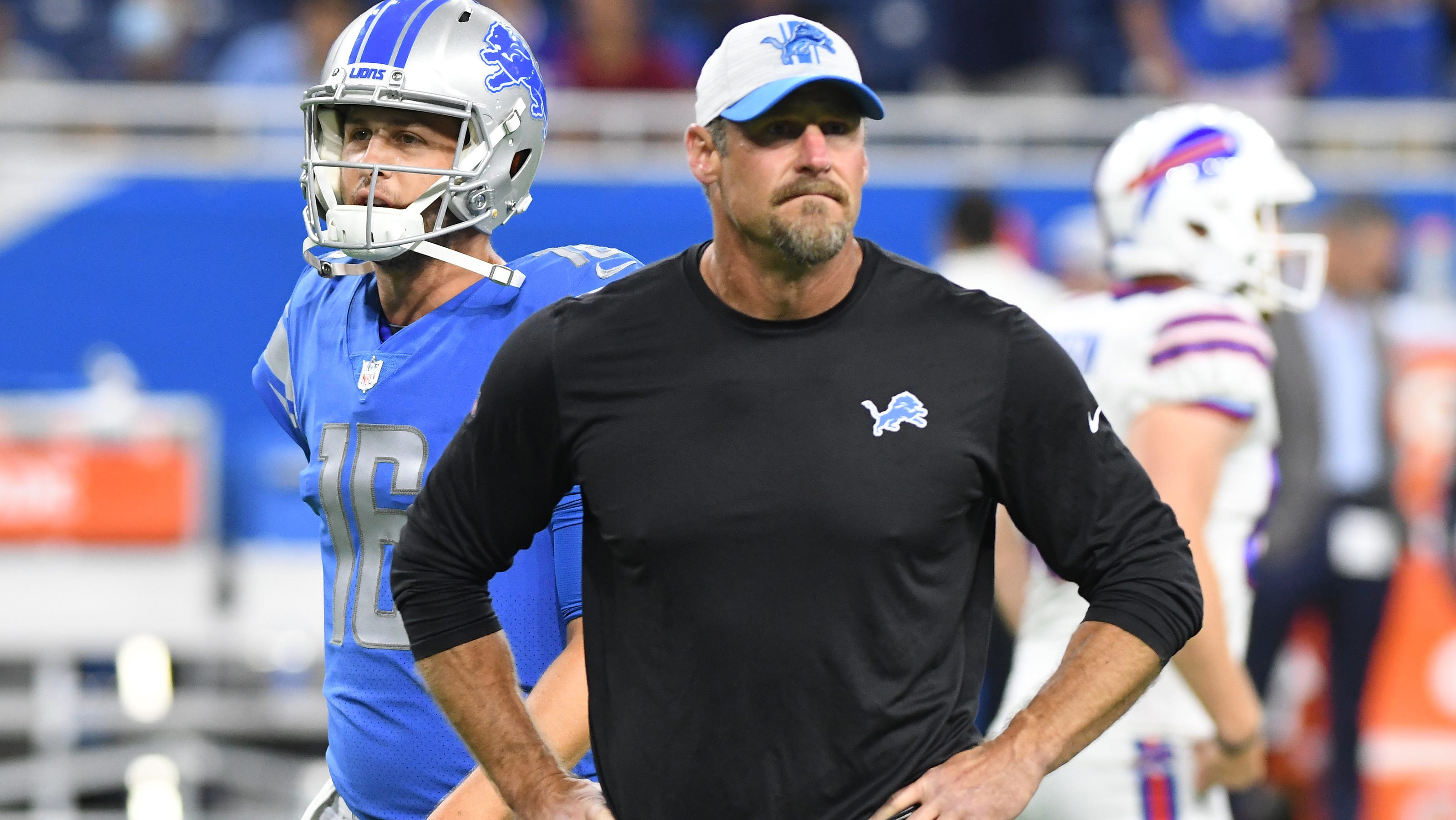 Lions' Dan Campbell Focus at end of Bills game was evaluating players