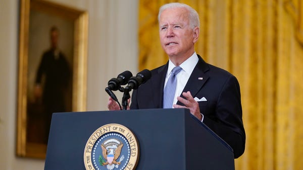 President Joe Biden speaks about Afghanistan from 