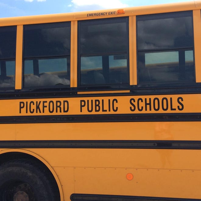 A Pickford Public Schools bus.