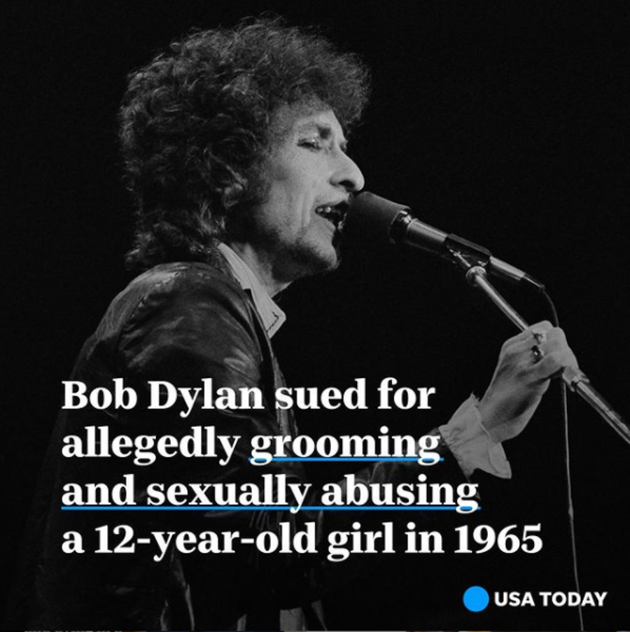 Singer and songwriter Bob Dylan