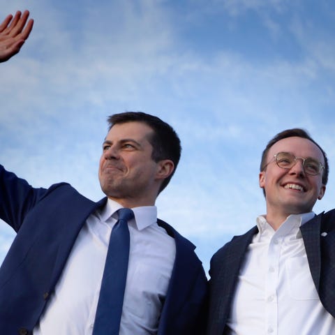 Pete Buttigieg and husband Chasten are "overjoyed"