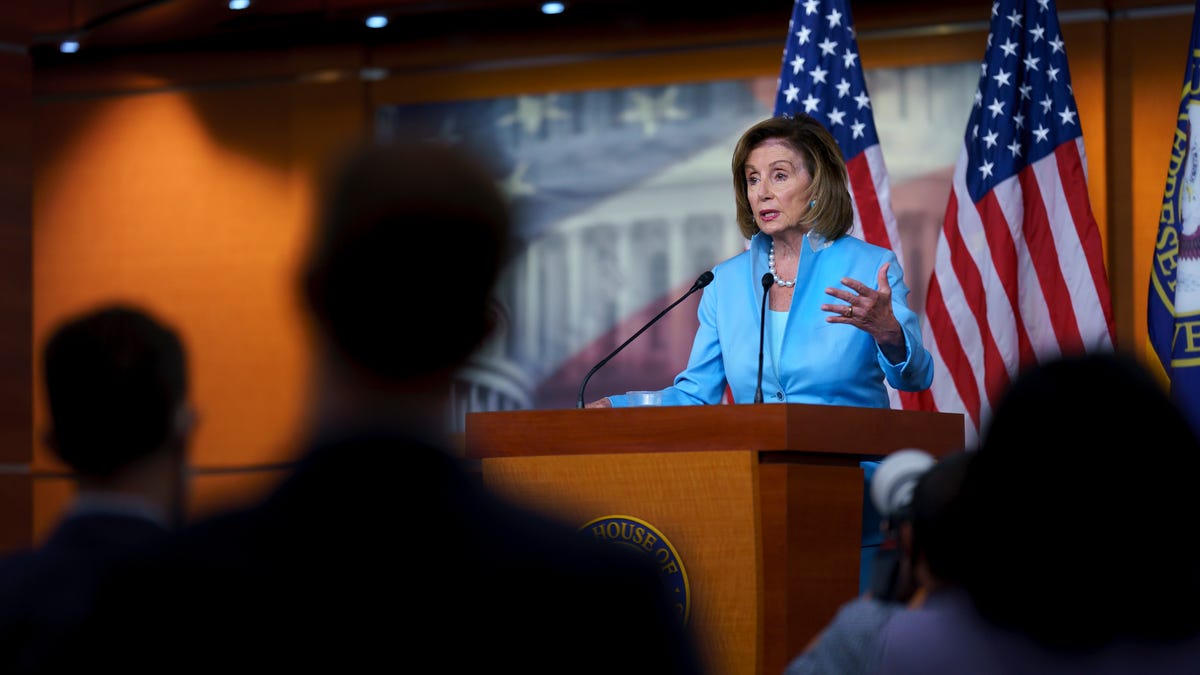 Speaker of the House Nancy Pelosi, D-Calif., insists on linking two spending legislative packages.