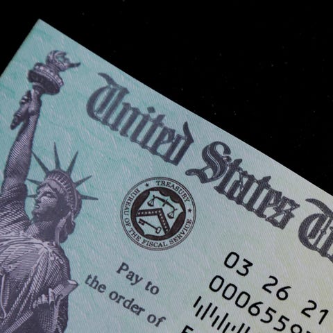 FILE PHOTO: A family's stimulus check from the U.S