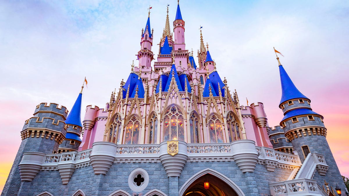 The Magic Kingdom's iconic Cinderella Castle recently underwent a royal makeover with a new color scheme.