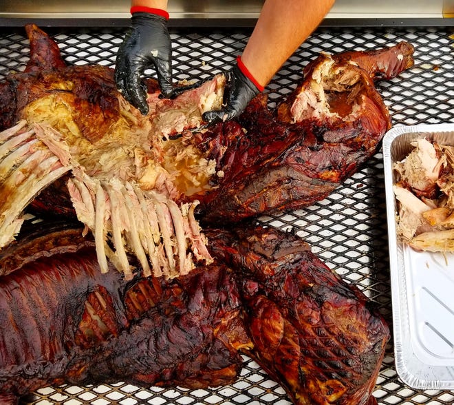 Whole hog barbecue prepared by Christopher Prieto, of Prime Barbecue in Knightdale.