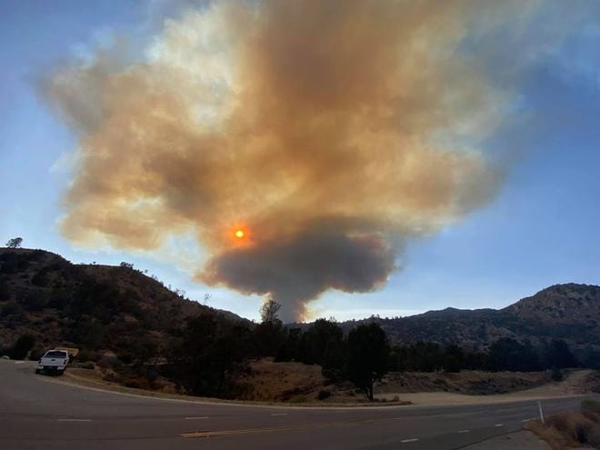 The French Fire is one of two large wildfires burning within the Sequoia National Forest. The blaze grew to 3,200 acres overnight and is 0% contained, sparking evacuations for the Sawmill community near Lake Isabella.