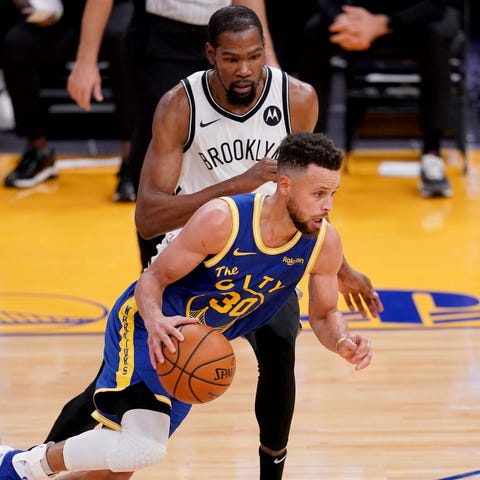 Stephen Curry and Kevin Durant