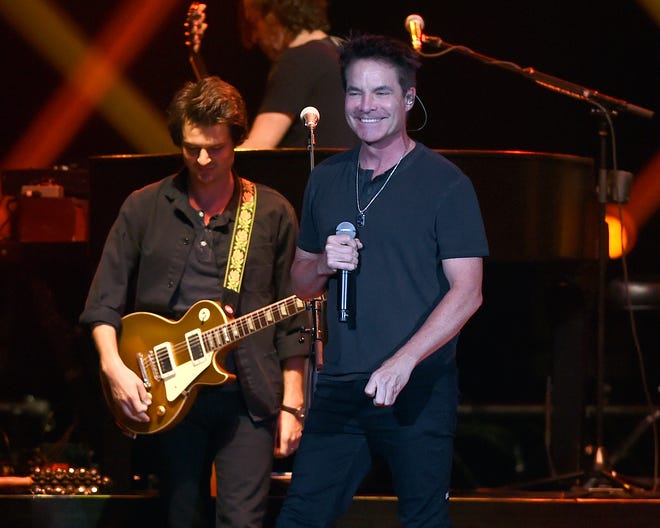 Pat Monahan, right, and the band Train will perform Sept. 17 for the Green Bay Packers' Kickoff Weekend concert.