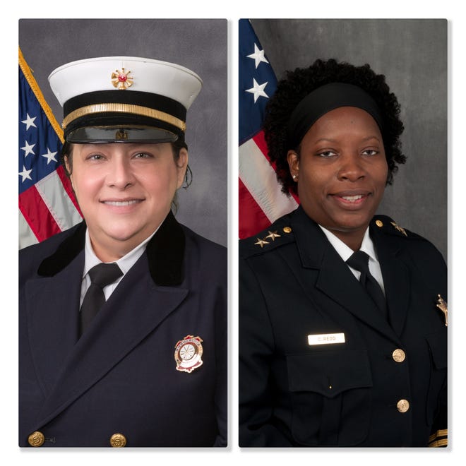 Michele Pankow on Monday was named the next chief of the Rockford Fire Department and Carla Redd was named the next chief of the Rockford Police Department. They are the first women in Rockford history to lead the departments.