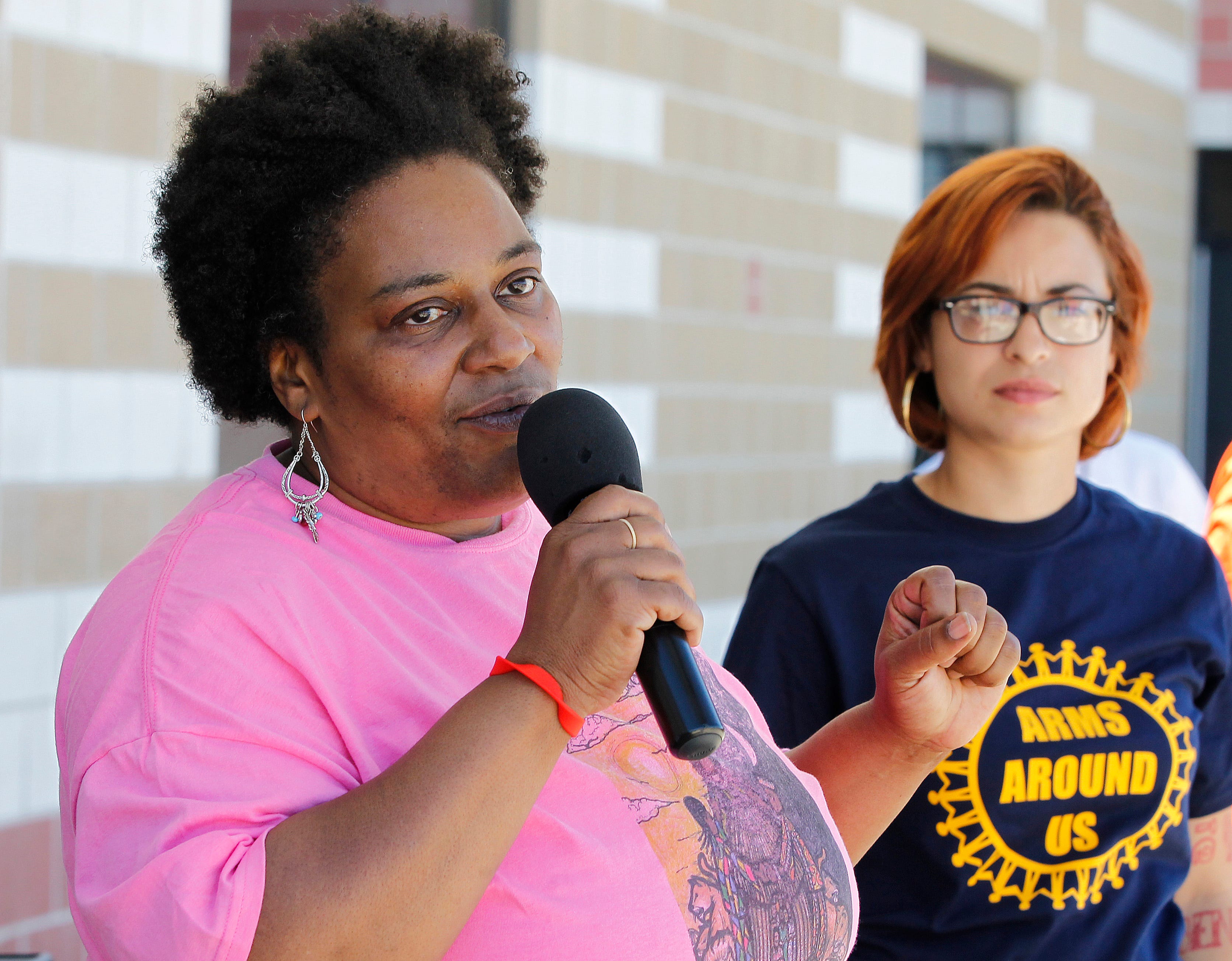 'People are dying, and they are not telling us who is responsible for that loss of life,' says Danell Cross, Metcalfe Park Community Bridges director, shown at a community event in 2014.
