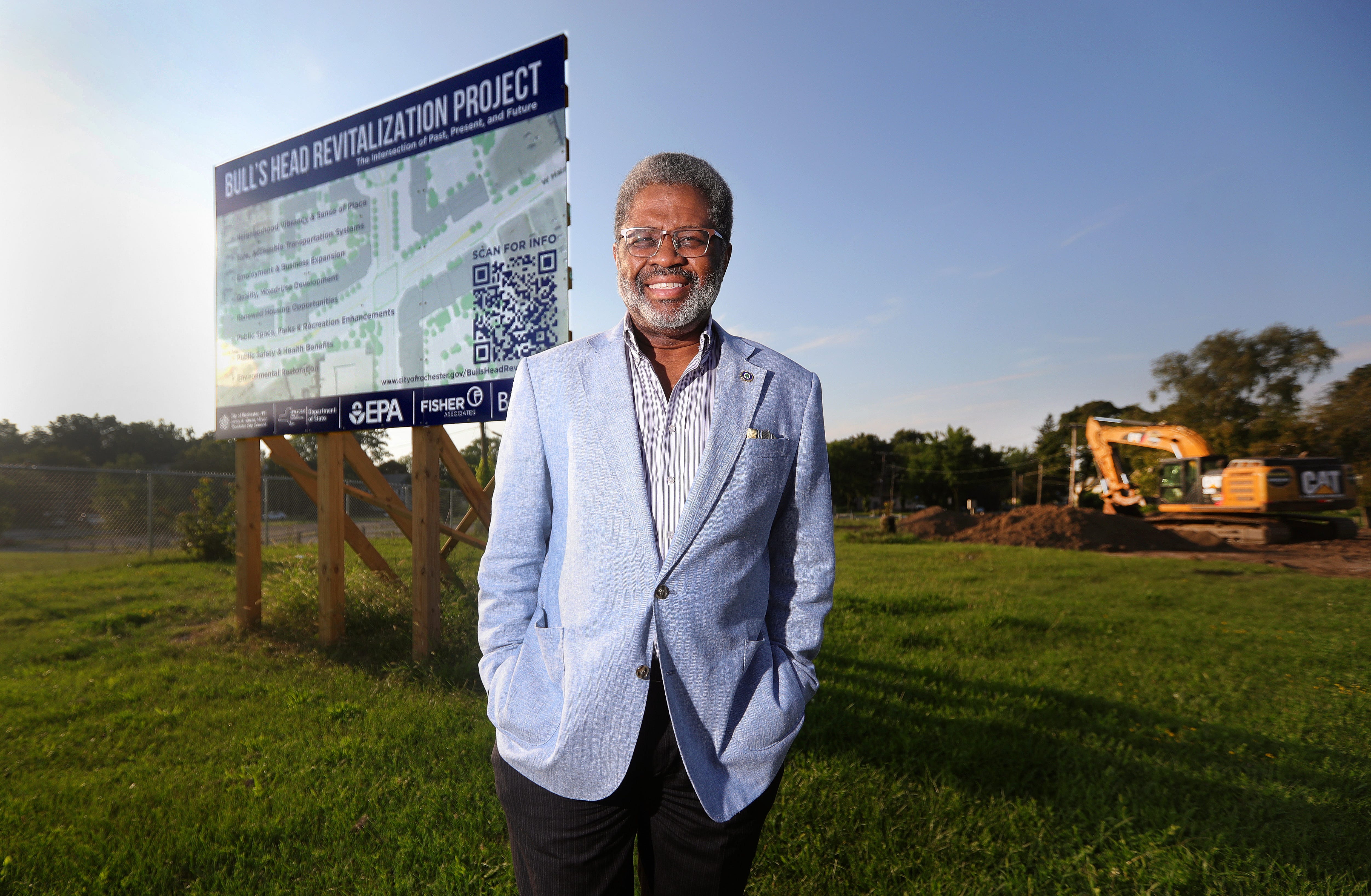 Wade Norwood has fond memories of growing up in the Bull's Head neighborhood.  He hope to help bring back some of the neighborhood's character. Work has already begun at some of the vacant lots. 